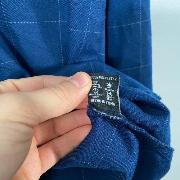 Dixxon Flannel Co. The Myers check flannel blue mens size small - Picture 6 of 6
